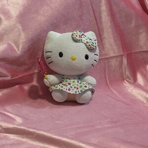HELLO KITTY holding Lollipop Plush 5in